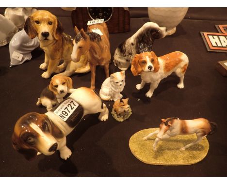 Collection of ceramic animals