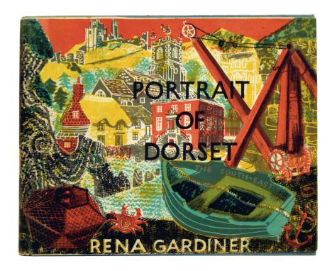 Gardiner, Rena. Portrait of Dorset. The South-East, first edition, number 21 of 30 copies only, signed by the artist, numerou