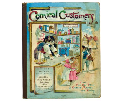 [Potter, Beatrix] Comical Customers. At the New Stores of Comical Rhymes and Stories, first edition, tipped-in chromo-lithogr