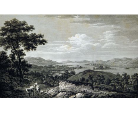 Farington, Joseph. [Views of the Lakes], 20 engraved plates, descriptive text in English and French, lacking title, some ligh