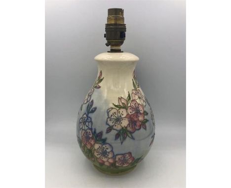 A Moorcroft lamp base 20cm tall