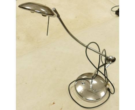 Heavy Chrome Articulated Tamble Lamp 