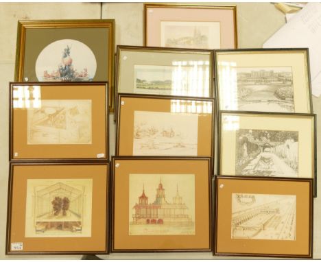 A Collection of Framed Architectural &amp; Similar framed prints(10) 