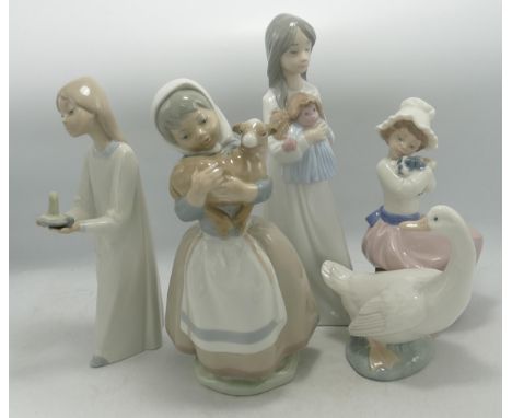 Nao Group of Child Figures, tallest 24cm(5) 