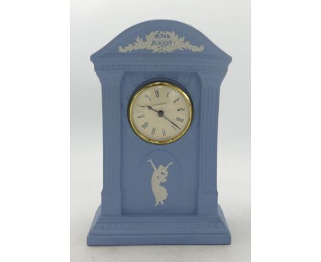 Wedgwood Millennium Mantle Clock, height 22cm 