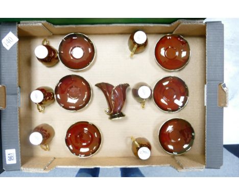 Carltonware Rouge Royal Cabinet Cups &amp; Saucers 
