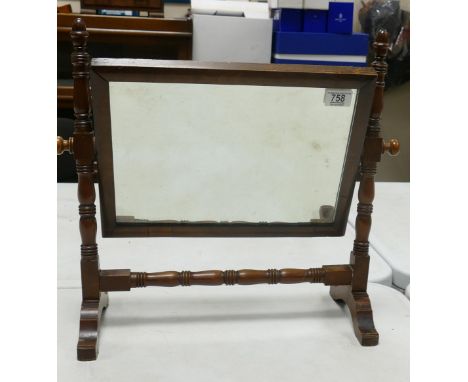 Mahogany framed Dressing Table Mirror, height 46cm 