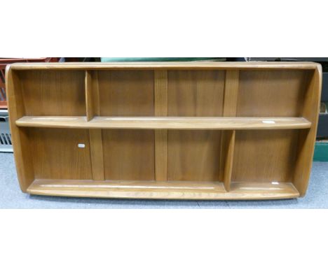 Ercol Light Coloured Plate Rack shelf, length 106.5cm &amp; height 49cm 