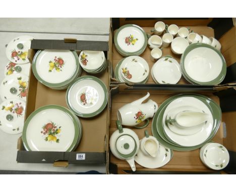 A large collection of Wedgwood Covent Garden patterned tea &amp; dinner ware to include tureenas, dinner plates, tea &amp; co