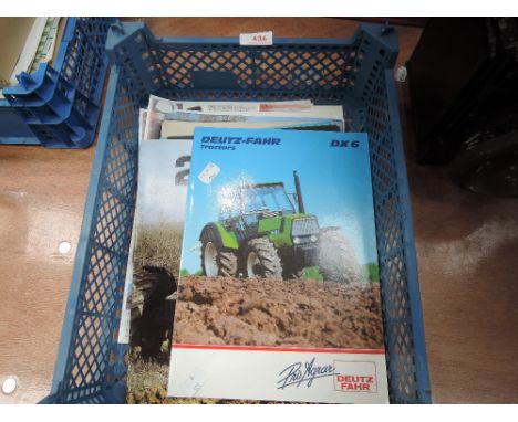 A selection of tractor and machinery brochures and programmes