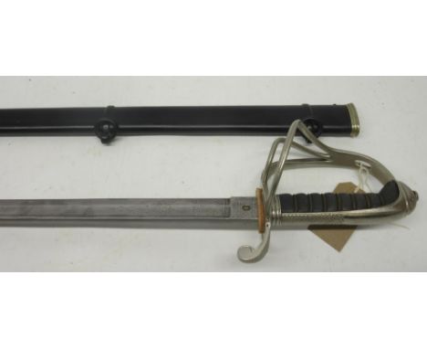 1821 pattern Royal Artillery officer's sword, made by Lyon's and Son. Complete with original scabbard and with extensive sign
