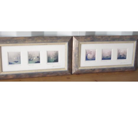 Glyn Matthews (British Contemporary); 'Dawn Patrol and Good Companions' pair of prints, and a pair of Animal study ltd.ed. pr