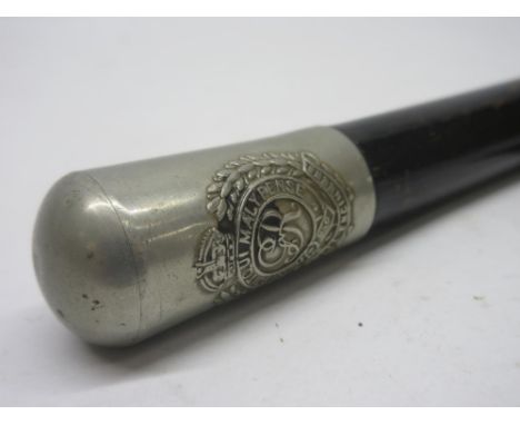 WWII Royal Engineers officer's swagger stick, L94cm 