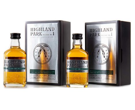 HIGHLAND PARK 1998 20 YEAR OLD DISCOVERY SELECTION CASK #2863 - 2 MINIATURESSingle malt.Orkney’s Highland Park distillery is 