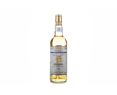ROSEBANK 1990 GORDON & MACPHAIL CONNOISSEURS CHOICESingle malt.Pride of the Lowlands, Rosebank is making a comeback after mor