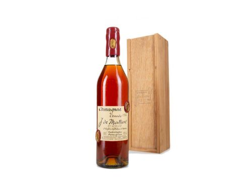 J. DE MALLIAC 1934 VINTAGE ARMAGNACBottled: 198540% ABV / 70clPlease see additional images.