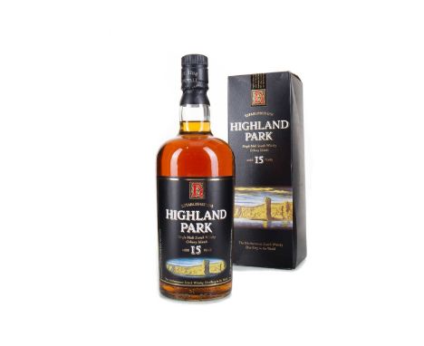 HIGHLAND PARK 15 YEAR OLD 2000SSingle malt.Orkney’s Highland Park distillery is situated in the town of Kirkwall on the site 