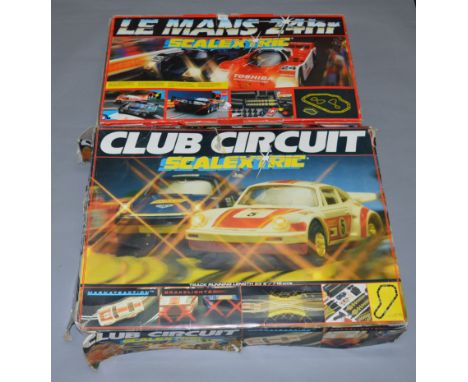 2 Scalextric sets- Club Circuit and Le Mans
