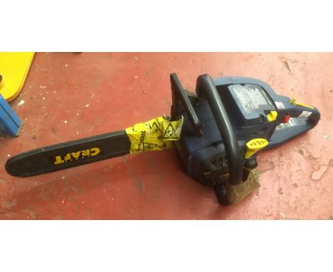 POLICE > POWER CRAFT petrol chainsaw [VAT ON HAMMER PRICE] [NO RESERVE]