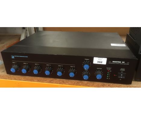 MUSTANG COMMUNICATIONS Maestro 60 Integrated 60 Watt Mixer Amplifier