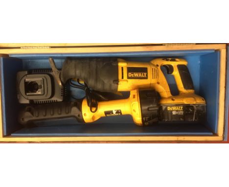 Two DeWalt power tools