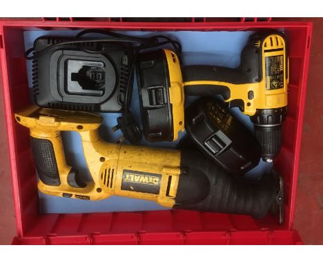 Two DeWalt Cordless Power Tools
