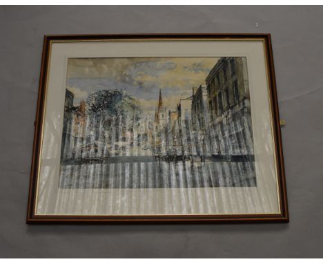 POLICE > 3 large watercolours each signed R. W. Dickens. Framed & glazed. Largest 102cm x 85cm. [VAT ON HAMMER PRICE] [NO RES