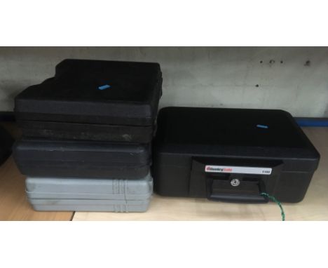 3 cased power tools and a SentrySafe 1100