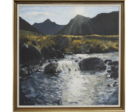 * JIM NICHOLSON (BRITISH 1924 - 1996), GLEN SANNOX, ARRAN oil on board, signed, further signed, titled and dated 1978 verso i