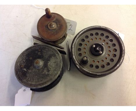 3 Vintage Fly reels 