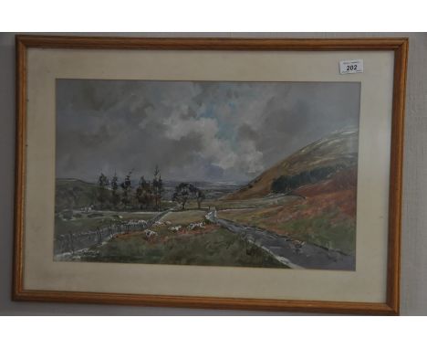 An Original Tom Carr painting of College Vale Hounds hunting 1970 framed 67cm x 47cm