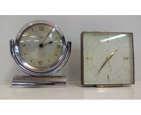 Smiths mantel clock together with a swiza clock 