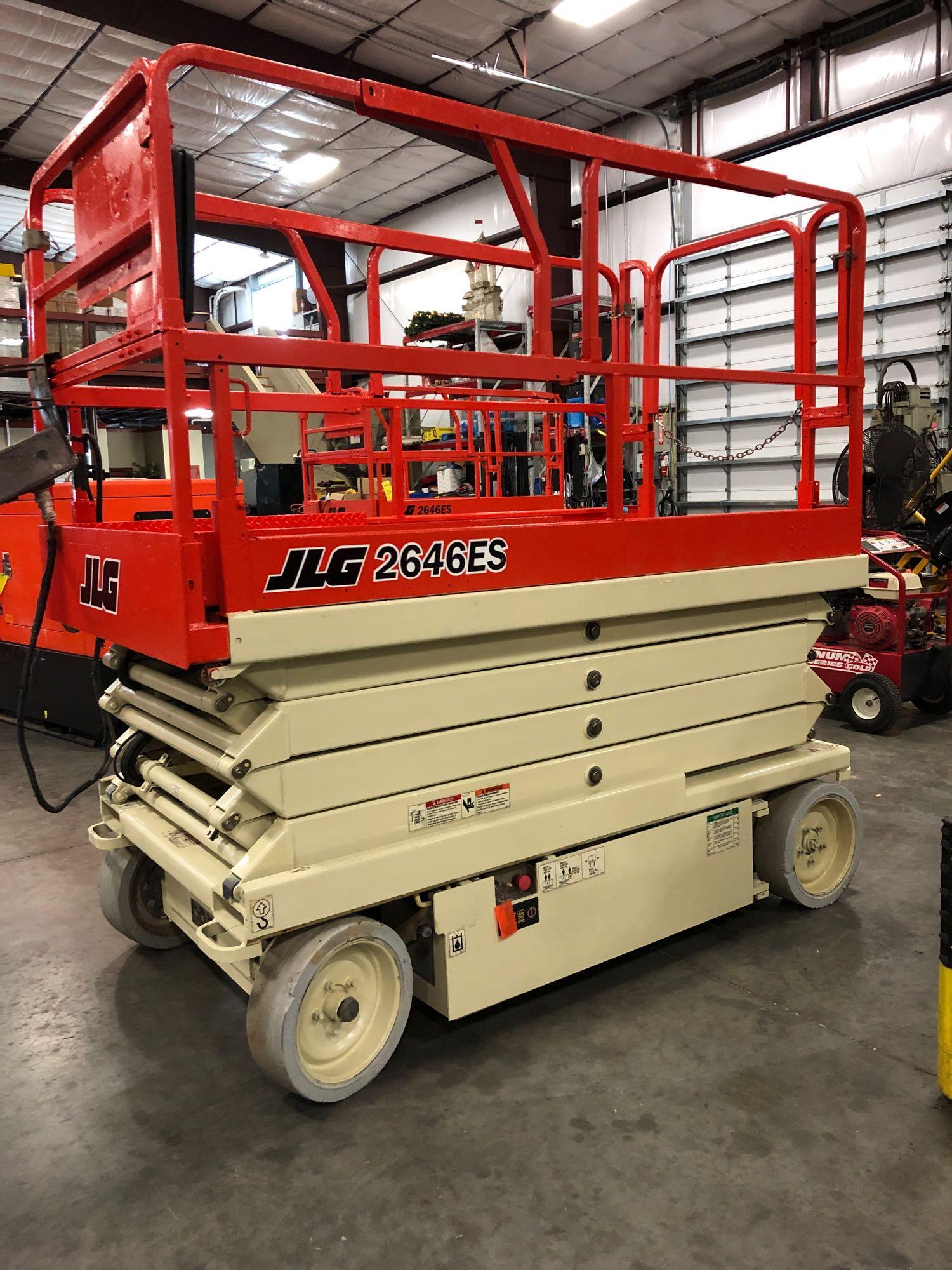 JLG 2646E ELECTRIC SCISSOR LIFT, 26' PLATFORM HEIGHT, SLIDE OUT ...