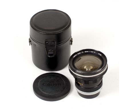 Canon FL 19mm f3.5 R Wide Angle (OK for FD Cameras). (condition 4/5F) with caps.