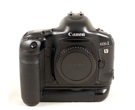 A Good Canon EOS-1 V with BP-1 Battery Pack. Body #148380. In working order (condition 5F).
