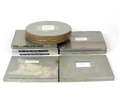 Six Large 9.5mm Feature Films, Some Sound Versions. Stand Up and Breath, Fire Fighters (sound), Heritage of Defence (sound), 