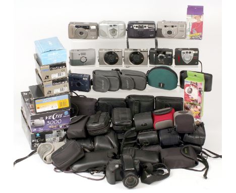 LARGE Quantity of APS Compact Cameras. To include Kodak, Minolta, Canon, Olympus etc. All untested.