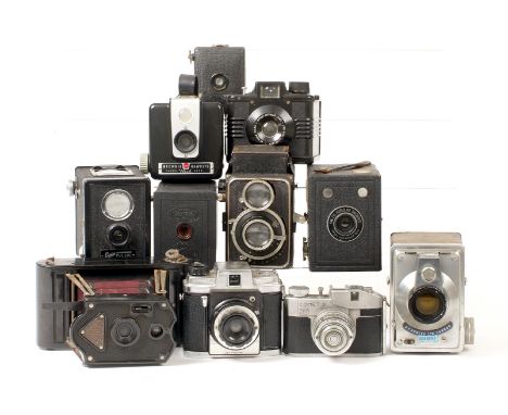 Collection of Box &amp; Other Cameras. To include an R F Hunter Gilbert camera and an uncommon EHO TLR (missing nameplate) et