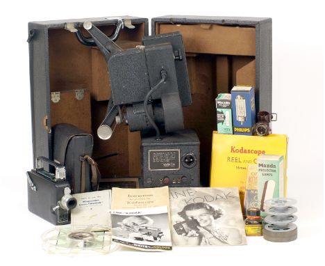 Kodak Magazine 16mm Cine Outfit. To include camera with Kodak 25mm f1.9 lens (condition 5F), in case, with instructions, a la