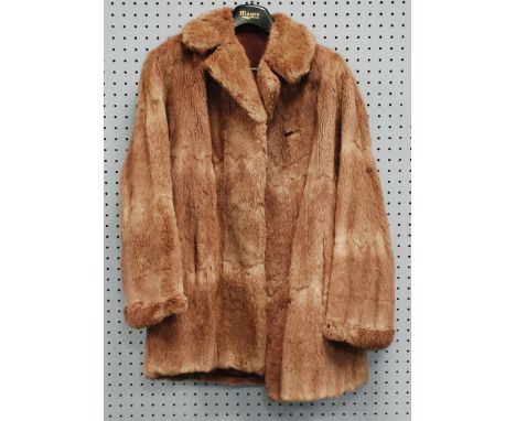 LADY'S LIGHT BROWN MUSQUASH FUR JACKET 