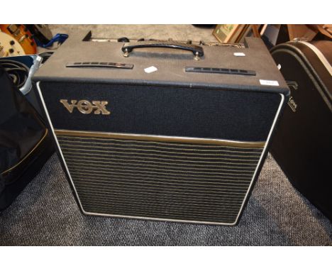 A vintage VOX AC15 valve amplifier , blue celestion speaker, serial number 4442M