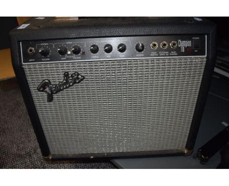 A vintage guitar or instrument amplifier by Fender Champion 110