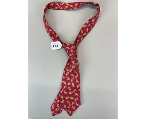 A vintage Hermes silk tie.