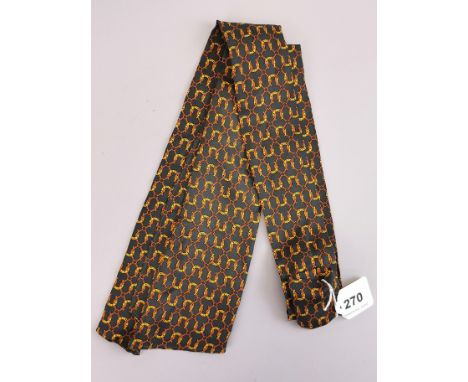 A vintage Hermes silk cravat.