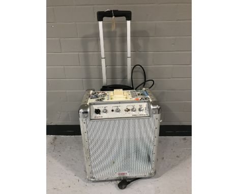 An Ion portable PA speaker with Ipod dock