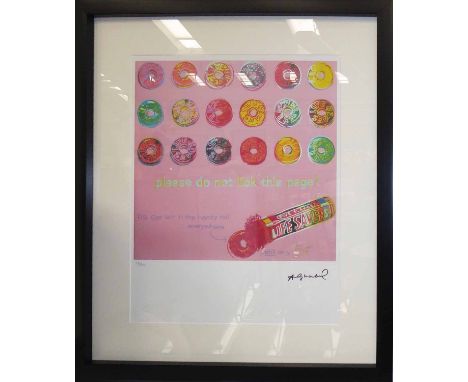 ANDY WARHOL 'Lifesavers', 1985, lithograph, hand numbered limited edition no. 58 / 100 by Leo Castelli Gallery, Edited by Geo