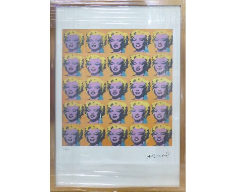 ANDY WARHOL 'Marilyn multiple', lithograph with Leo Castelli blue stamps verso, and George Israel Editeur embossing lower lef