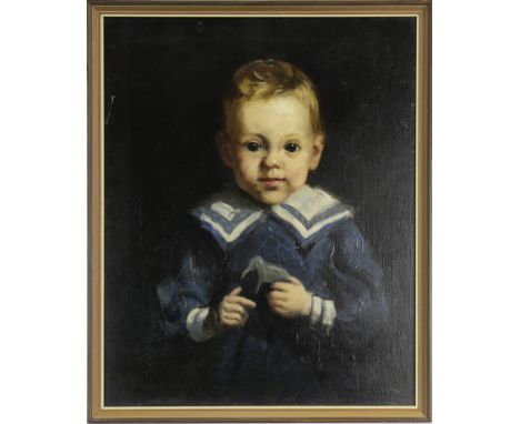 BRITISH SCHOOL, PORTRAIT OF A YOUNG ARTHUR SUTHERLAND oil on canvas 51cm x 41cm Framed