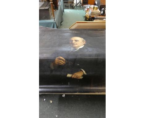 An Early 20th Century Oil on Canvas Portrait of a Portrait Signed R E Murrison, 1917, 126cm x 102cm 