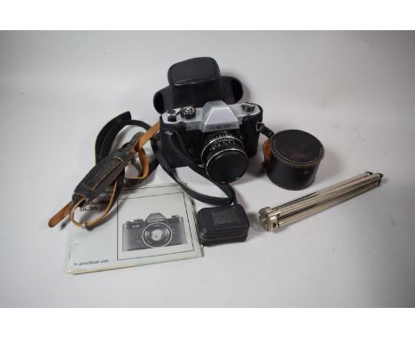 A Rolleiflex SL35 Camera with Tripod and Instruction Book etc 